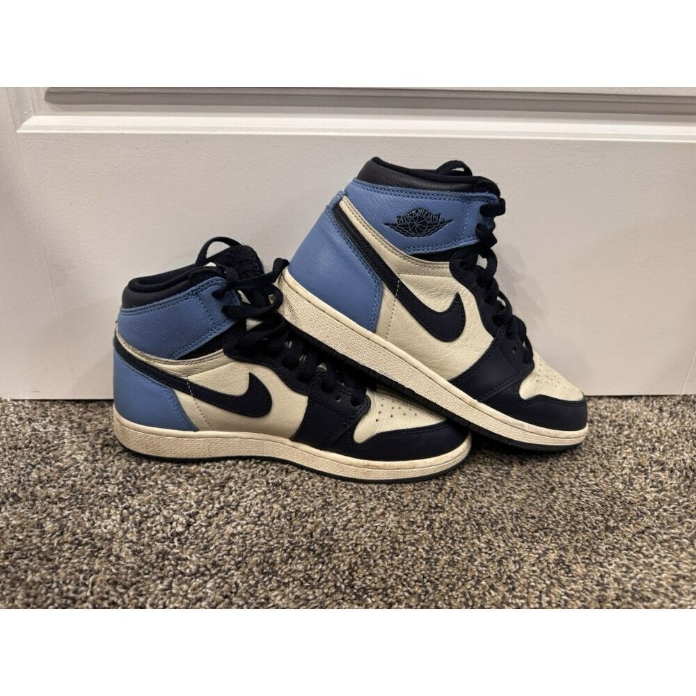 Nike Air Jordan 1 Retro High Og Gs Obsidian UNC GS 575441-140 Size 5.5Y